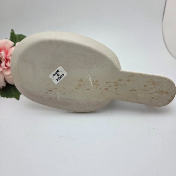 VTG Carved Giraffe Drinking Soap Stone Kenya Africa Hand Soap Dish Trinket Dish - Picture 8 of 9